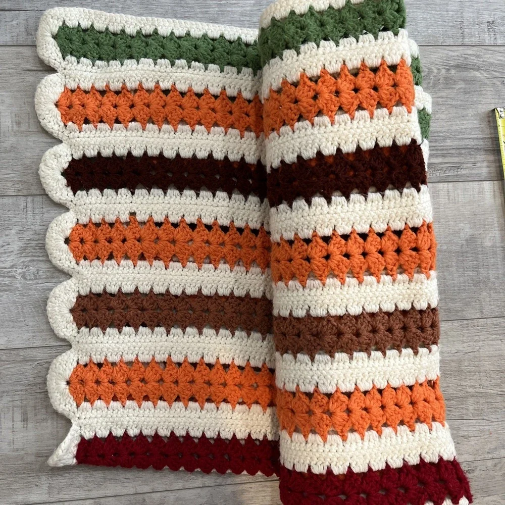 Handmade Crochet Granny Blanket Afghan Couch Throw 56x42